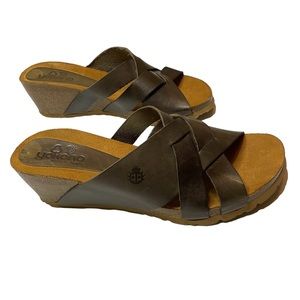 Yokono Cadiz Wedge Leather Sandal